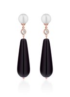 Orecchini Lelune Donna LELUNE GLAMOUR in Argento Perla LGEA548.3